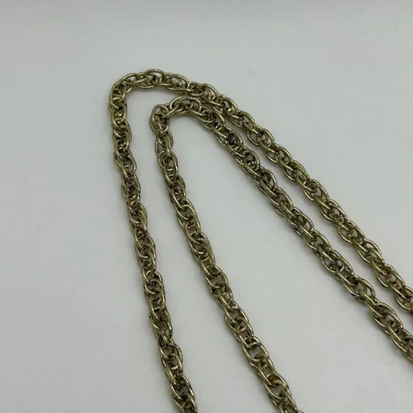 Vintage Anthropologie Butterfly Pendant Necklace Brown Filigree Wings Gold-Tone - Picture 8 of 15